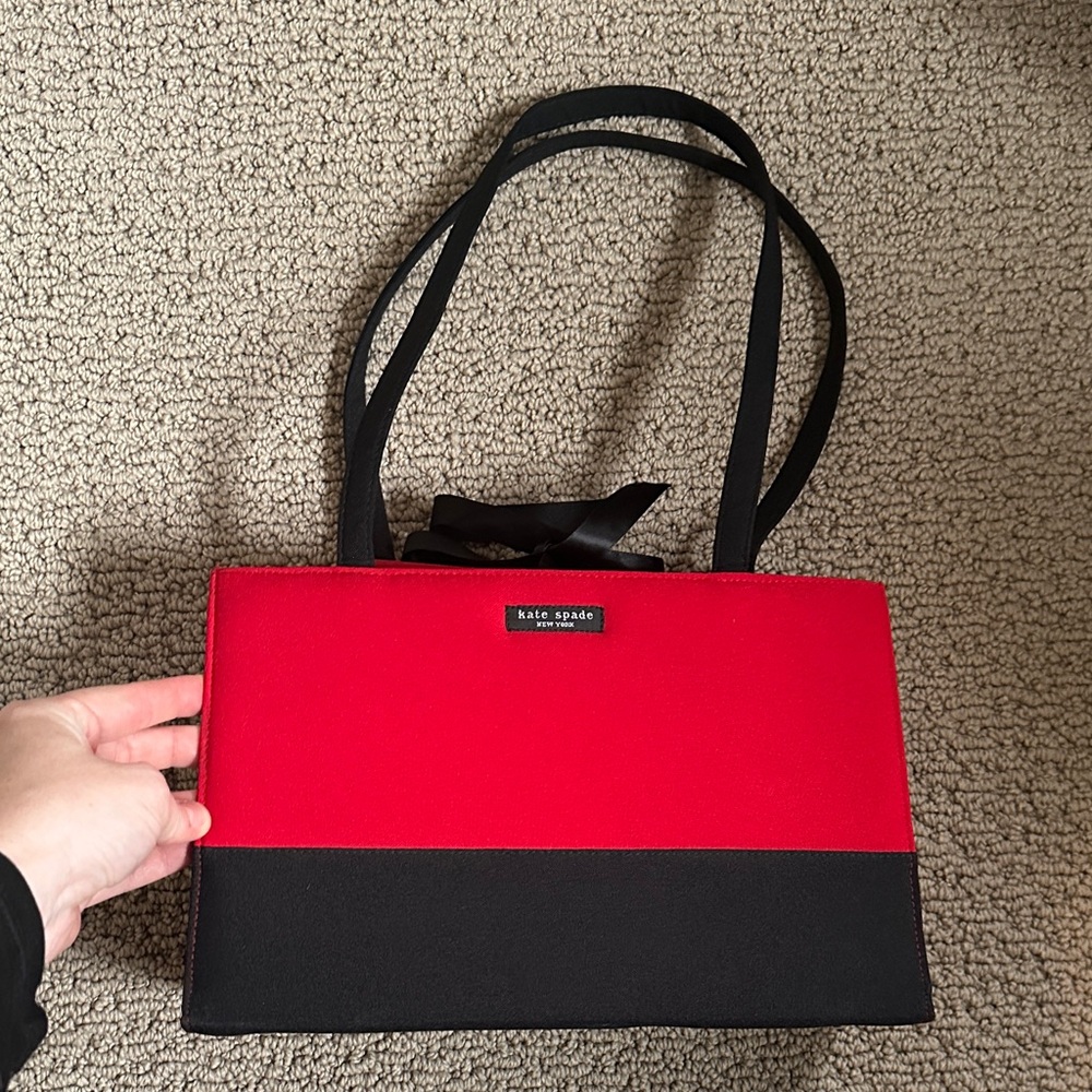 Kate Spade Red and Black Shoulder Bag